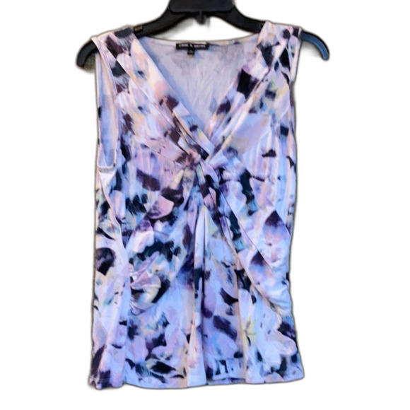 Cable and Gauge front twist top floral print - Picture 1 of 5